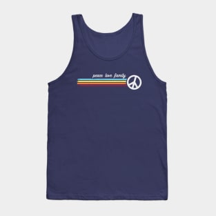 Peace Love Family Tank Top